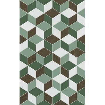 Плитка-декор настенный Unitile Веста 40х25, зеленая 02