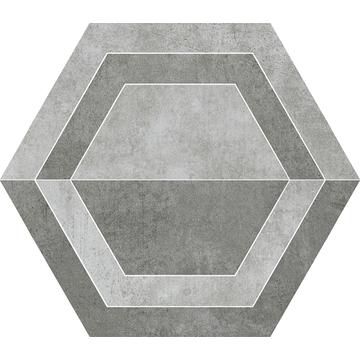 Плитка-декор универсальный Paradyz Scratch 29.8x26, Grys, Heksagon, B