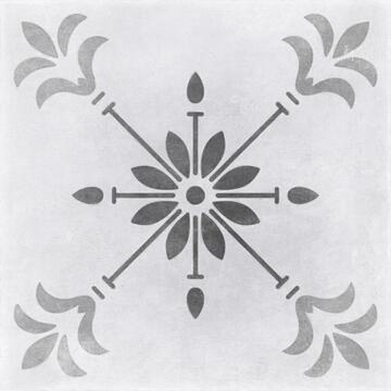 Напольная плитка Cersanit Motley 29.8х29.8, пэчворк, цветы, серый