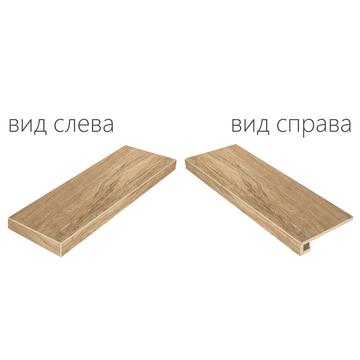 Плитка для ступеней Italon Natural Life Wood 90x33, Olive Угловая левая
