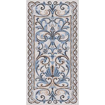 Напольная плитка Kerama Marazzi Ковры Макси 238.5х119.5, мозаика синий декорированный лаппатированный