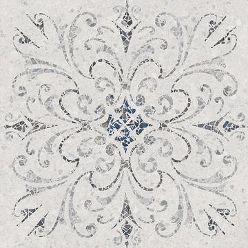 Напольная плитка Kerama Marazzi Терраццо 60х60, серый светлый декорированный
