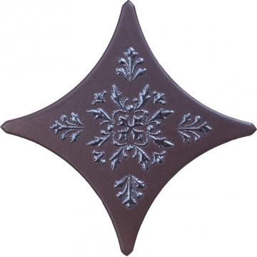 Плитка-декор напольный Шахтинская плитка Stella 11х11, brown 03