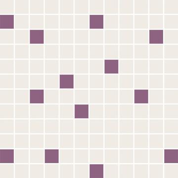 Плитка-мозаика настенная Paradyz Luciola 29.8x29.8, Ecru/Viola, резанная