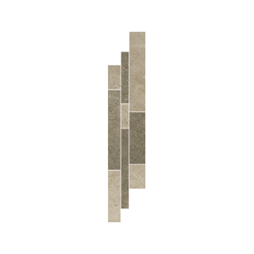 Плитка-мозаика напольная Paradyz Optimal 14.3х71, LISTWA MIX PASKI beige