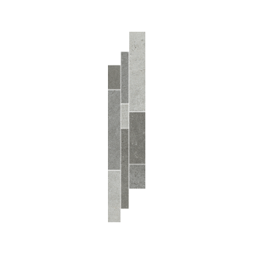 Плитка-мозаика напольная Paradyz Optimal 14.3х71, LISTWA MIX PASKI antracite