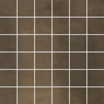 Плитка-мозаика напольная Paradyz Tigua 29.8х29.8, brown mozaika (kostka 4.8х4.8)