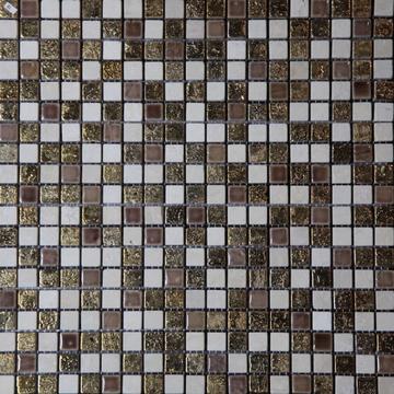 Мозаика Imagine TA/LV-001, 31х31, коричнево-белая