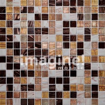 Мозаика Imagine ML42049, 32.7х32.7, бежево-коричневая