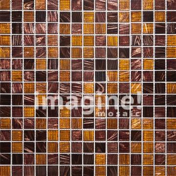 Мозаика Imagine ML42048, 32.7х32.7, оранжево-коричневая