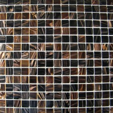 Мозаика Imagine GL42012, 32.7х32.7, чёрно-коричневая