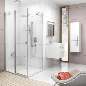 Душевой уголок Chrome Ravak CRV2+PSS 80x80 (прозрачный/серебристый)