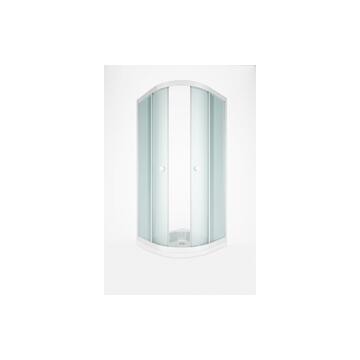 Полукруглый душевой уголок Метакам Classic 90*90*175 (матовое стекло) Полукруглый душевой уголок Метакам Classic 90*90*175 (матовое стекло)