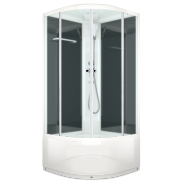 Душевая кабина Domani-Spa Delight 110 100x100x218 высокий поддон черная Душевая кабина Domani-Spa Delight 110 100x100x218 высокий поддон черная