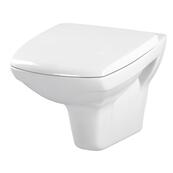Унитаз подвесной Cersanit Carina New Clean On, безободковый, с сиденьем