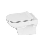 Унитаз подвесной Cersanit City New Clean On, безободковый, с сиденьем