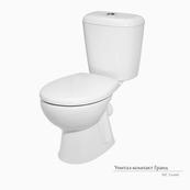 Унитаз напольный Керамин Гранд, горизонтальный выпуск, белый