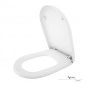 Сиденье с крышкой для унитаза Керамин Гранд-ЖС, белый