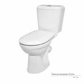 Унитаз напольный Керамин Сити, косой выпуск, белый