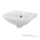 Умывальник-рукомойник настенный Керамин Сити 38 с отверстием белый