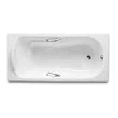 Чугунная ванна Roca Haiti 170х80 см., с ножками и ручками, антискольжением