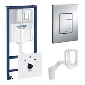 Инсталляция для подвесного унитаза Grohe Rapid SL, с кнопкой