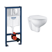 Унитаз подвесной Grohe Bau 2 Rapid SL Air, с инсталляцией, с крышкой