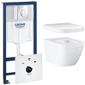 Унитаз подвесной Grohe Euro 7 Rapid SL Air WC, с инсталляцией, с крышкой