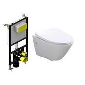 Унитаз подвесной BelBagno Alpha, с инсталляцией BelBagno BB-T421
