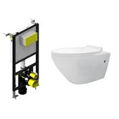 Унитаз подвесной BelBagno Prospero, с инсталляцией BelBagno BB-T421