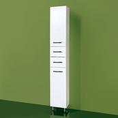 Напольный шкаф-пенал для ванной с корзиной Акваль Виола 200х32х30.7