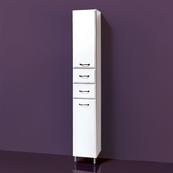 Напольный шкаф-пенал для ванной с корзиной Акваль Эмили 200х32х31.6