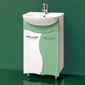 Напольная тумба для ванной под раковину Акваль Милана 82х49х29.6, зеленый