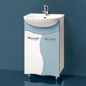 Напольная тумба для ванной под раковину Акваль Милана 82х49х29.6, голубой