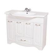 Напольная тумба для ванной под раковину Аква Родос Классик 34х96х81.5, белый 100 см