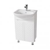 Напольная тумба для ванной под раковину Аква Родос Родос 49.5х41.5х85, белый 50 см