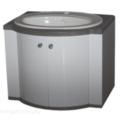 Умывальник с тумбой Турин Гамма Люкс 4 П - 65 (камень темный)