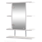 Шкаф навесной зеркальный Гамма 10/1 левый/правый (белый)