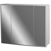 Шкаф навесной зеркальный Гамма 17 (белый)