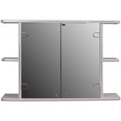 Шкаф навесной зеркальный Гамма 11 (белый)