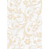 Плитка-декор настенный Березакерамика Нарцисс 35х25, бежевый