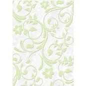 Плитка-декор настенный Березакерамика Нарцисс 35х25, салатовый