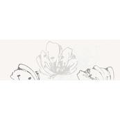 Плитка-декор настенный Paradyz Midian 60x20, Bianco, Kwiat