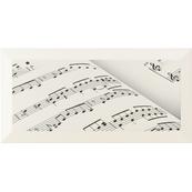 Настенная плитка-декор Tubadzin (DOMINO) Joy STR 5 (structure) 22,3х44,8, ноты