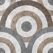 Напольная плитка Керамин Калейдоскоп 3д 40х40, серый