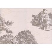 Плитка-декор настенный Керамин Пастораль 3 40х27,5, тип 2 бежевый