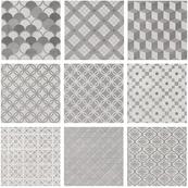 Напольная плитка Kerama Marazzi Карнаби-Стрит 20х20, орнамент серый