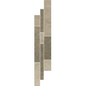 Плитка-мозаика напольная Paradyz Optimal 14.3х71, LISTWA MIX PASKI beige