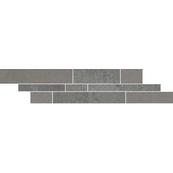 Платка-декор напольный Paradyz Naturstone 14.3х71, grafit listwa mix paski