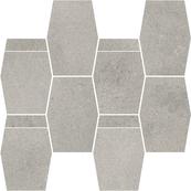 Платка-декор напольный Paradyz Naturstone 28.6х23.3, antracite mozaika hexagon